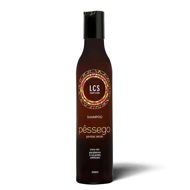 Shampoo Pêssego Lcs Para Cabelos Ressecados.