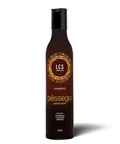 Shampoo Pêssego Lcs Para Cabelos Ressecados 240 ml